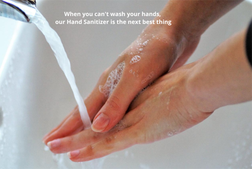 hand sanitizer wash hands